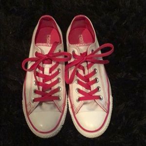 Ladies Pink/White Converse Size 7